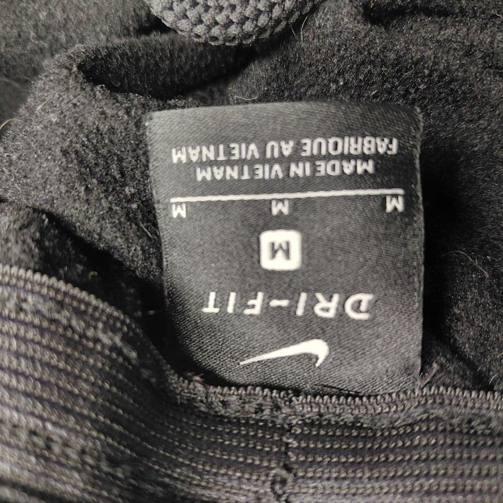 Nike Therma Big Swoosh Mens MEDIUM Pants Tapered Black White AQ2715-010 - Picture 7 of 10